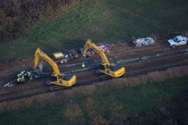 A natural-gas pipeline being laid in Pennsylvania