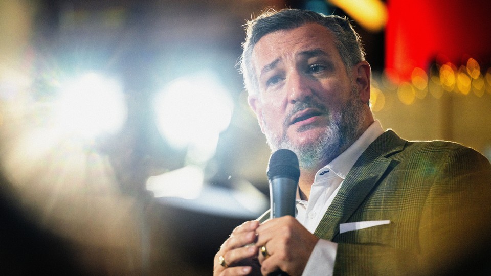An image of Senator Ted Cruz speaking.
