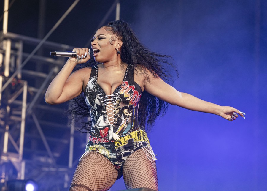Megan Thee Stallion performs onstage.