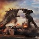 Godzilla and Kong fight on a battleship
