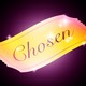 An illustration of a golden ticket that reads 'Chosen'