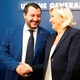 Matteo Salvini and Marine Le Pen meet in Rome in October 2018.