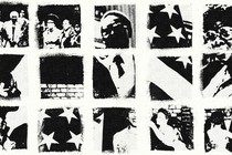 A collage with the American flag and important Black figures