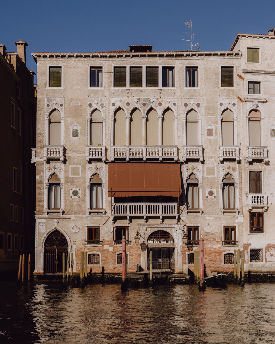 A view of the Palazzo Barbaro from the water