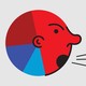 An illustration of a pie chart with an angry face.