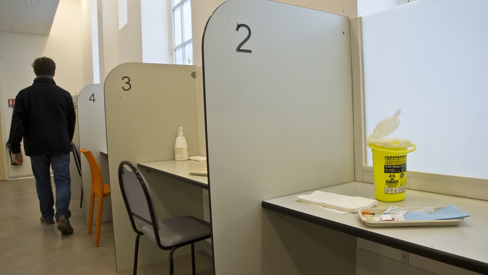 Paris' supervised drug-injection facility 
