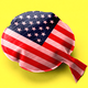 The American flag styled as a whoopee cushion