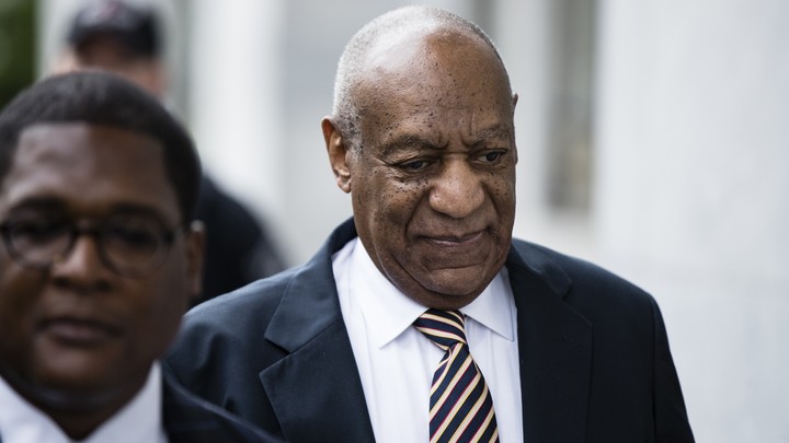 Bill Cosby arrives for his sexual assault trial at the Montgomery County Courthouse.
