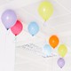 An image of balloons in an office.