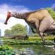 A scene of dinosaurs as reconstructed by Andrey Atuchin, a paleoartist featured in 'Dinosaur Art II: The Cutting Edge of Paleoart'