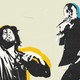 An illustration of J. Cole and Kendrick Lamar