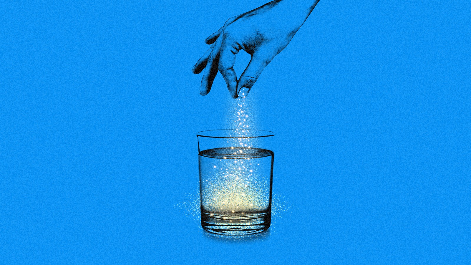 Glass cup pouring water drop nature liquid blue Vector Image