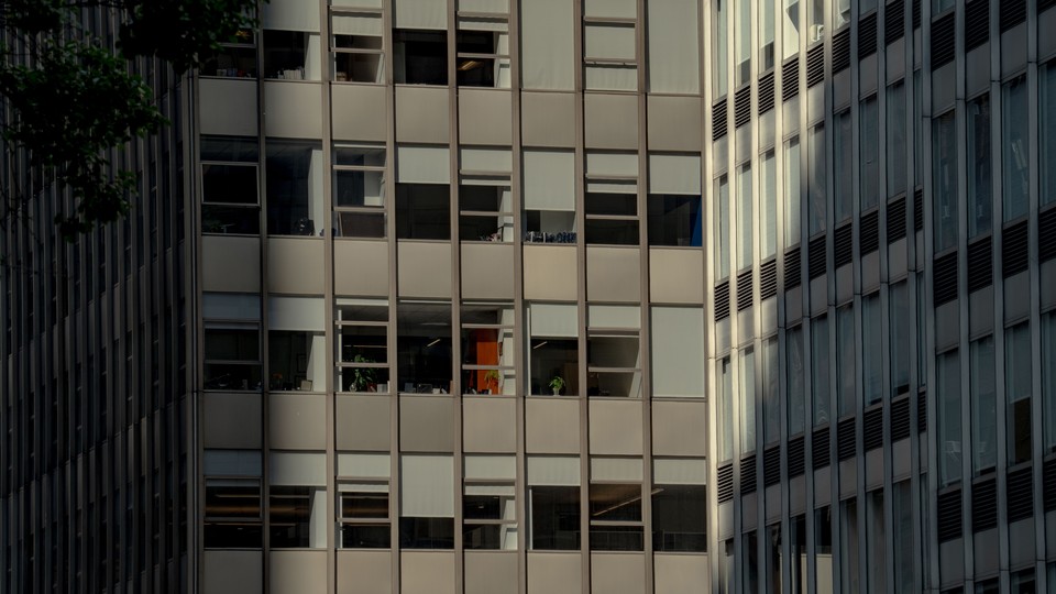 A photo of an office building