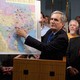 Representative Lloyd Doggett, a Texas Democrat, uses a district map to discuss concerns over the GOP’s proposed redistricting of the state.