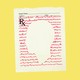 Silhouette of face on doctor's notepad