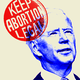 An illustration of Joe Biden and a "Keep abortion legal" sticker