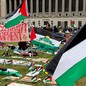 A pro-Palestinian college encampment