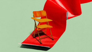 Chair and red tape