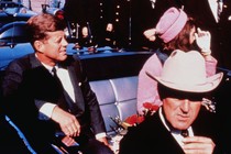 JFK and Jackie O in the car
