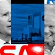 An illustration featuring President Joe Biden, former Senator Bill Nelson, and two NASA logos