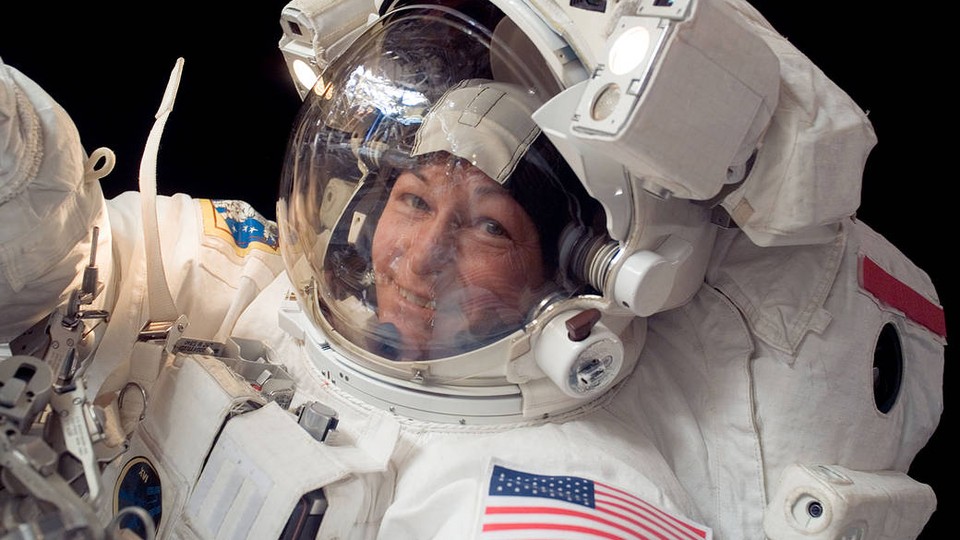 Peggy Whitson, the American record holder for time spent in space