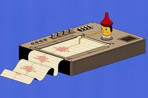 An illustration of a lie-detector machine
