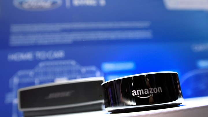 An Amazon Echo smart speaker