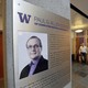 A plaque with a photo of Paul Allen