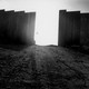 Picture of the wall surrounding a West Bank settlement