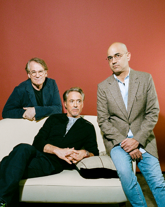 Director Bartlett Sher, star Robert Downey Jr., and writer Ayad Akhtar