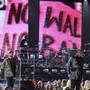 A Tribe Called Quest perform with anti-Trump imagery at the Grammys