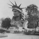 The head of the Statue of Liberty on view in Paris in 1878