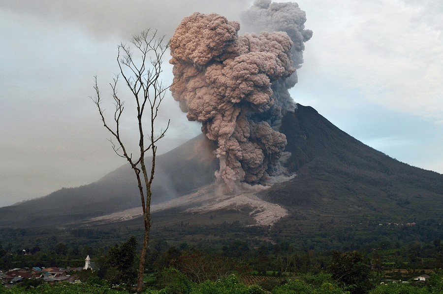 The Continued Eruptions Of Mount Sinabung - The Atlantic