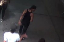 A still of the video released by the NYPD showing the suspect believed to have set fire to Muslim woman on Fifth Avenue.