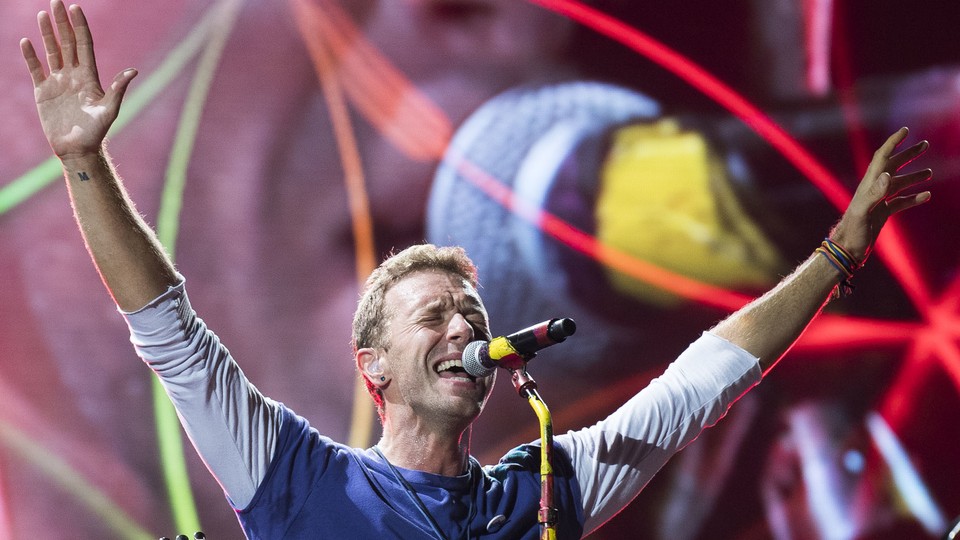 Chris Martin of Coldplay in 2017