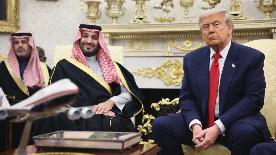 Photograph of Donald Trump and Mohammed bin Salman in the Oval Office
