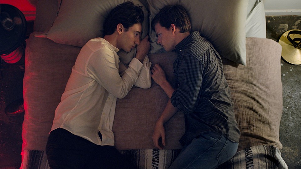 Théodore Pellerin and Lucas Hedges in 'Boy Erased'