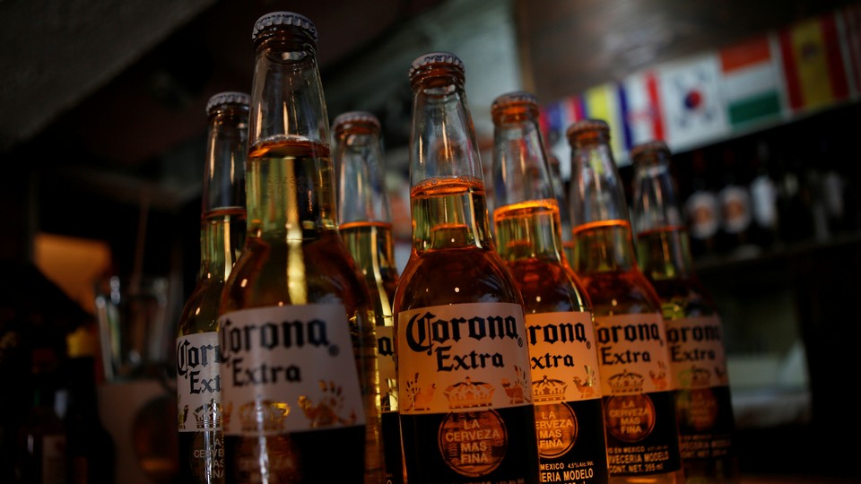 Corona beer bottles