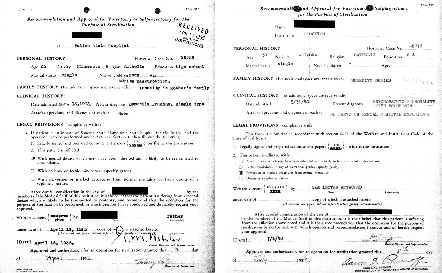A LongLost Data Trove Uncovers California’s Sterilization Program
