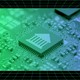 Illustration of a microchip with a government building inscribed