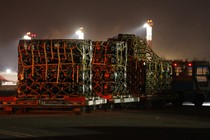 A shipment of weapons near Kyiv, Ukraine