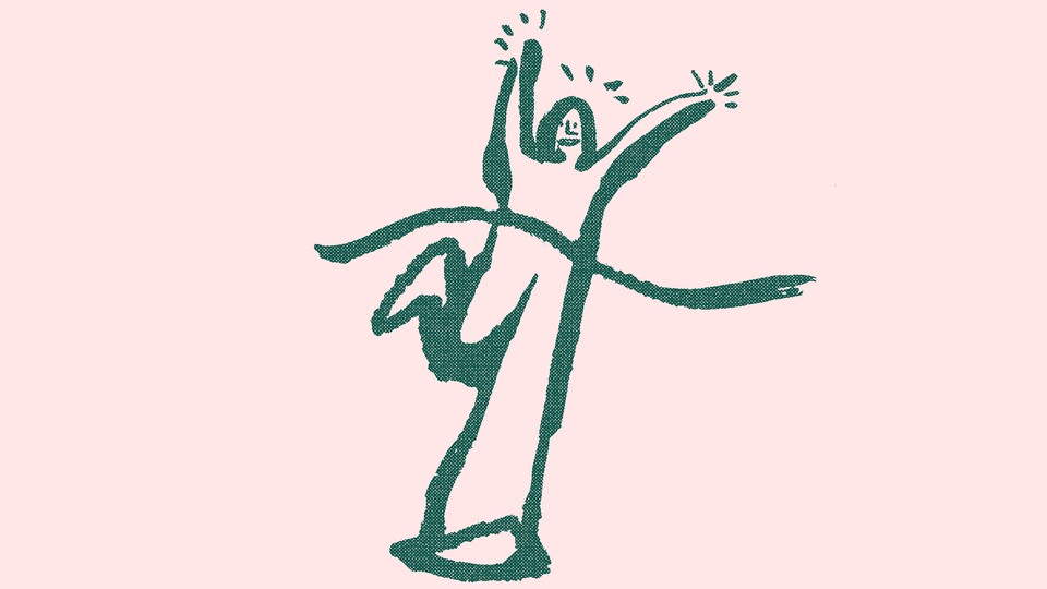 figure crossing the finish line illustration