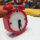 An alarm clock  made of Lego