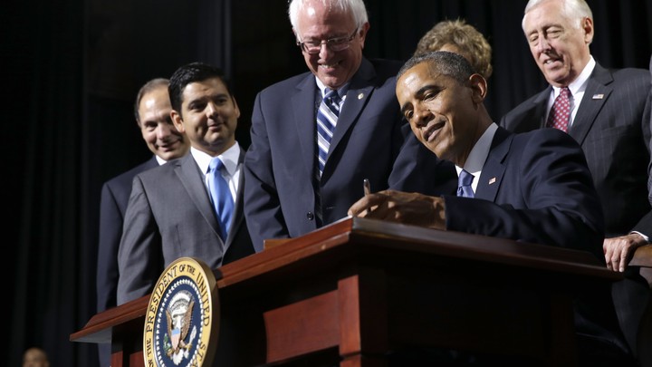Bernie Sanders Barack Obama S Heir The Atlantic
