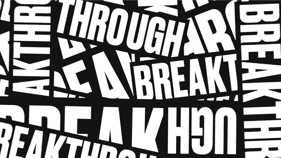 The word "breakthrough" haphazardly strewn about