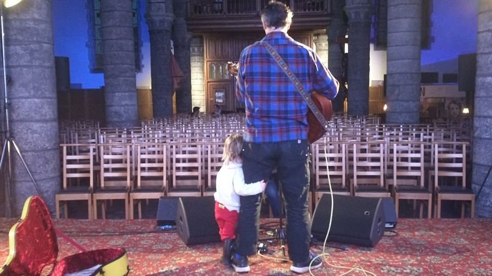 Phil Elverum and his daughter