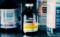 Photograph of a bottle of ivermectin