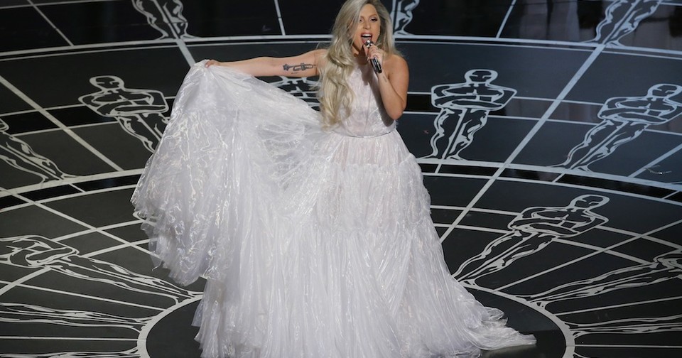 Lady gaga oscar performance dress sale