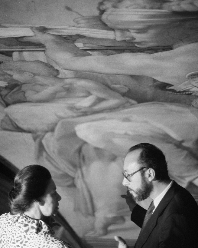 Princess Margaret and Fabrizio Mancinelli at the Sistine Chapel