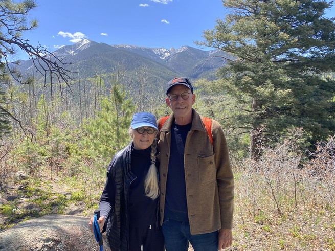 Joan and Michael in the mountains of New Mexico